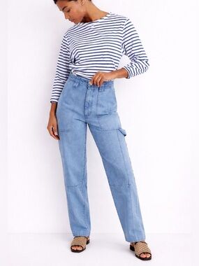 Alex Mill Phoebe Carpenter Jeans Size 29 Baggy High Rise Non Stretch Denim